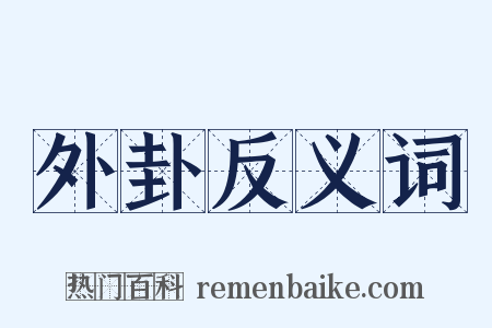 外卦反义词是什么意思的图片